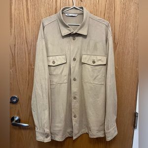 Zara Faux Suede Overshirt